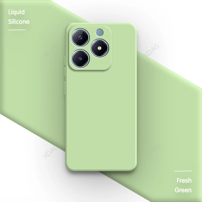 Classic Straight Edge Silicone Back Cover with Lens Protection