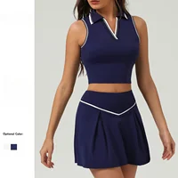 Ensembles de jupes de Tennis, sport, Fitness, Golf, Badminton, course à pied, loisirs, jupes courtes, vêtements d'entraînement, combinaisons de Yoga pour femmes 2