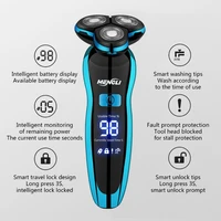 ZOZEN hommes rasoir électrique Rechargeable rasoir électrique hommes femmes corps coupe de cheveux Machine à raser tondeuse à barbe utilisation humide-sec 4
