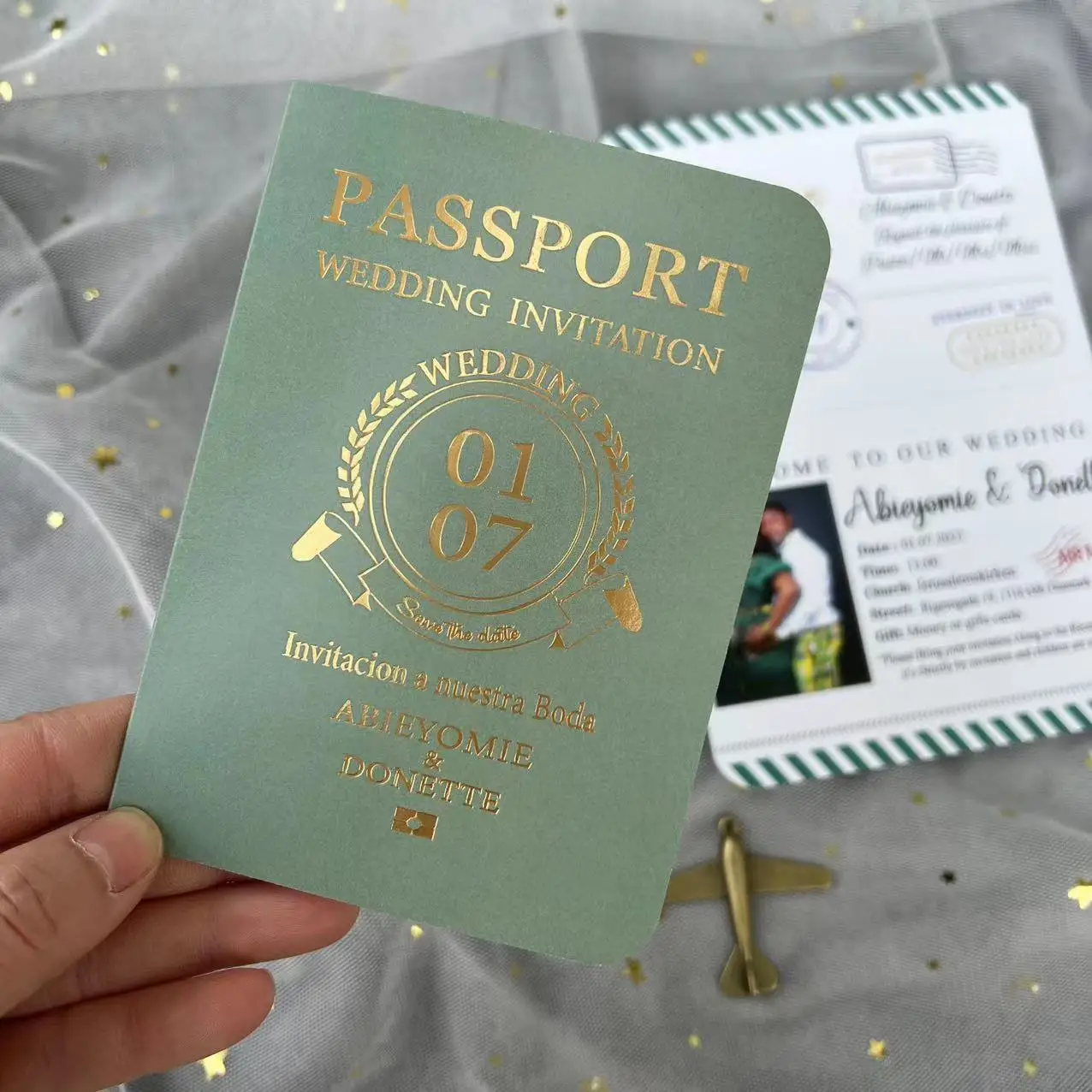 Green Invitation Suites for Every Wedding Style, image size:1276x1276