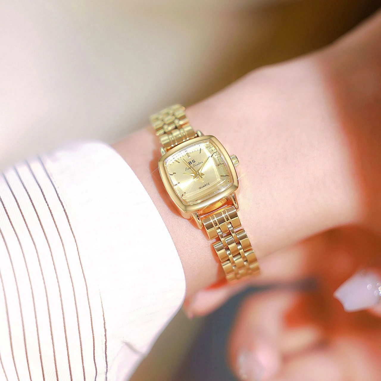 Women's Simple Vintage Watches Gold Stainless Steel Small Watch For Womens High Quality Quartz Ladies Casual Dress Watch Gifts