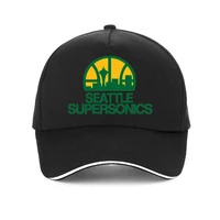 Fashion brand caps for men Seattle Supersonics Baseball Cap Cotton summer Breathable visor Snapback hats casquette 1