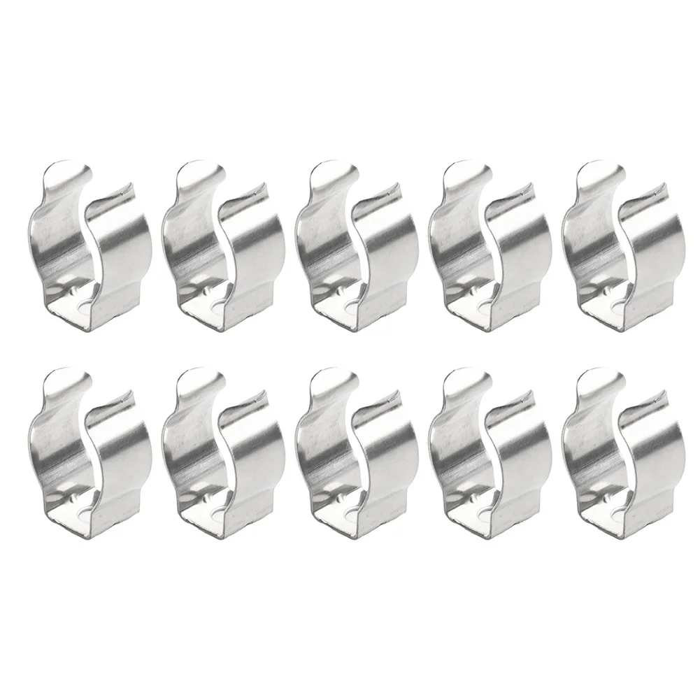 10pcs Spring Terry Clips Narrow Base Tool Stainless Steel Spring Terry Clamp Heavy Duty Tool Storage Rack 25mm 30mm 32mm 35mm