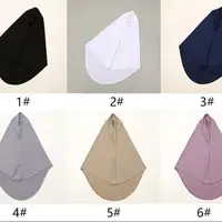 Maillot islamique musulman Modal Hijab écharpe instantanée Hijabs foulards pour femmes longues foulards tête enveloppement châle Bonnet Hijabe Femme 6