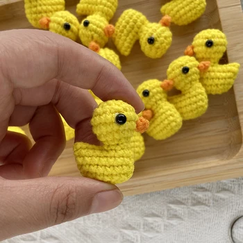 Crochet Yellow Duck Pendant 1