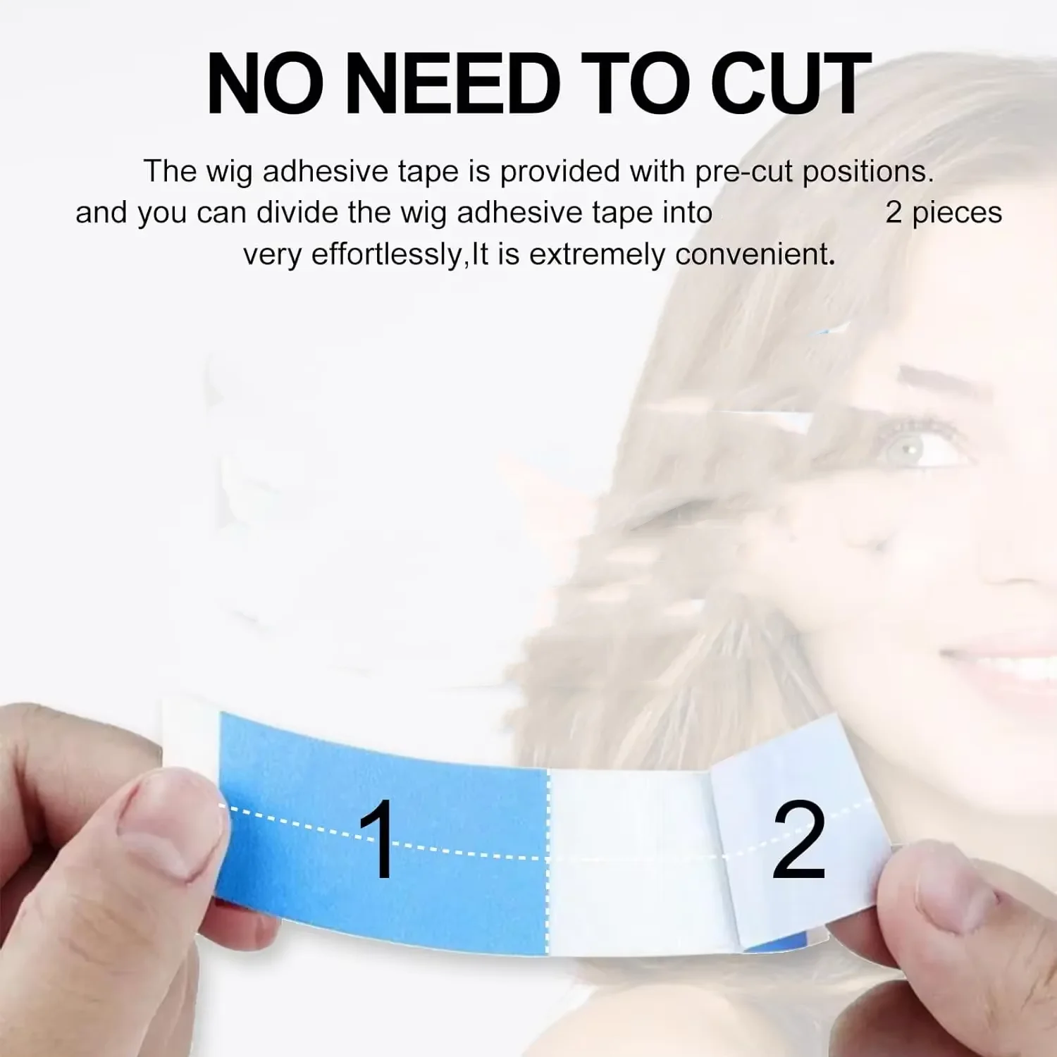 Premium Quality Super Strong Hair Wig Tape - 36 Pieces of Double Adhesive Waterproof Strips for Toupees and Lace Wigs