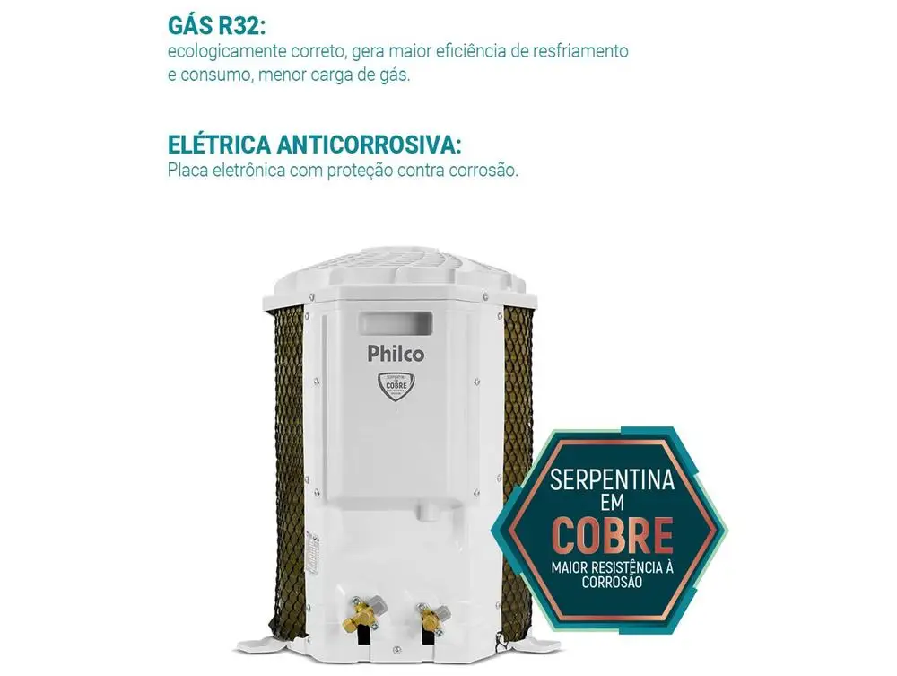 Ar-condicionado Split 12000 BTUs Philco Frio PAC12FI - 220V 6