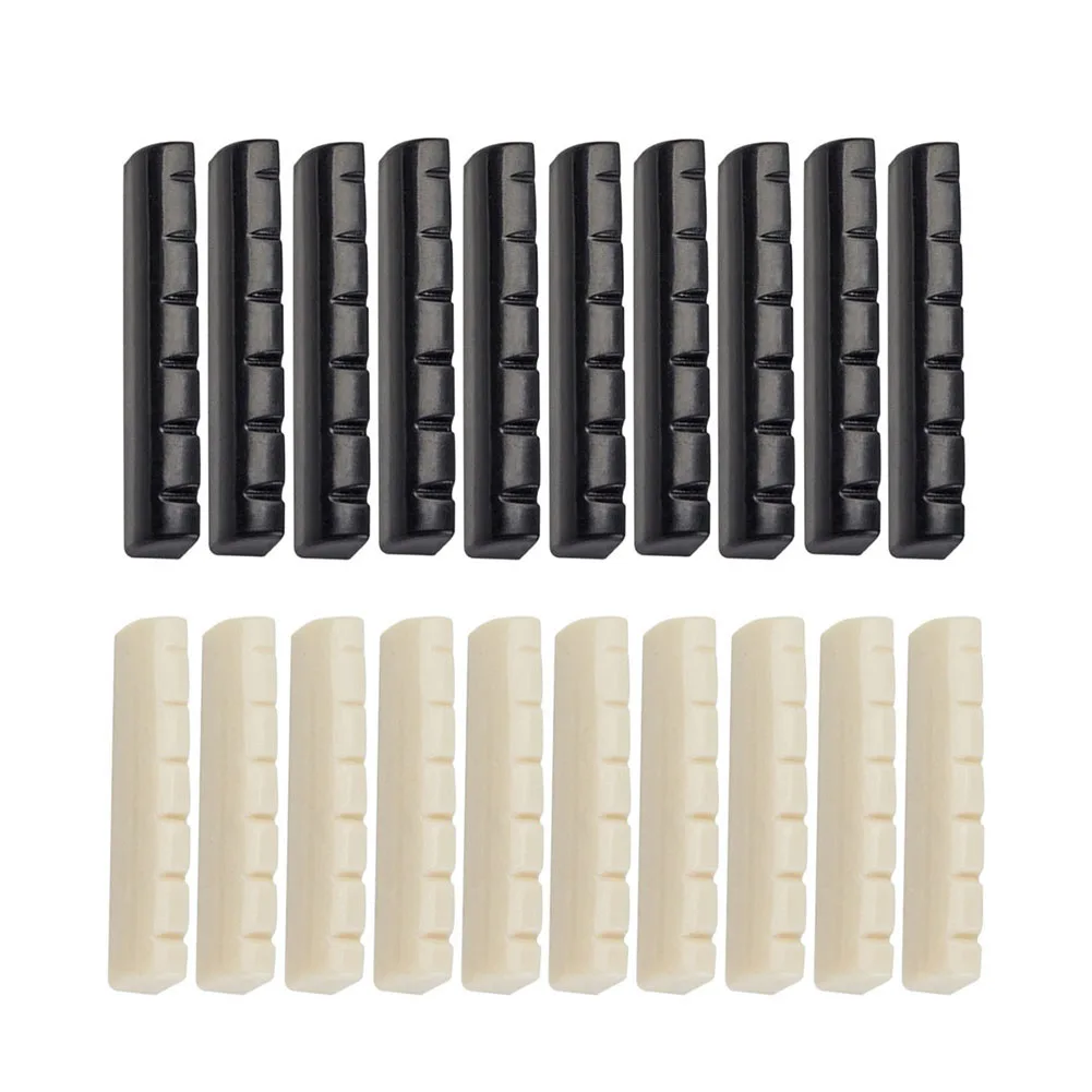 

10 PCS Guitar Bone String Nut 43mmx6mmx8.4mm Luthier Saddle Bridge ST DIY Musical Instruments Guitars Accessories Parts