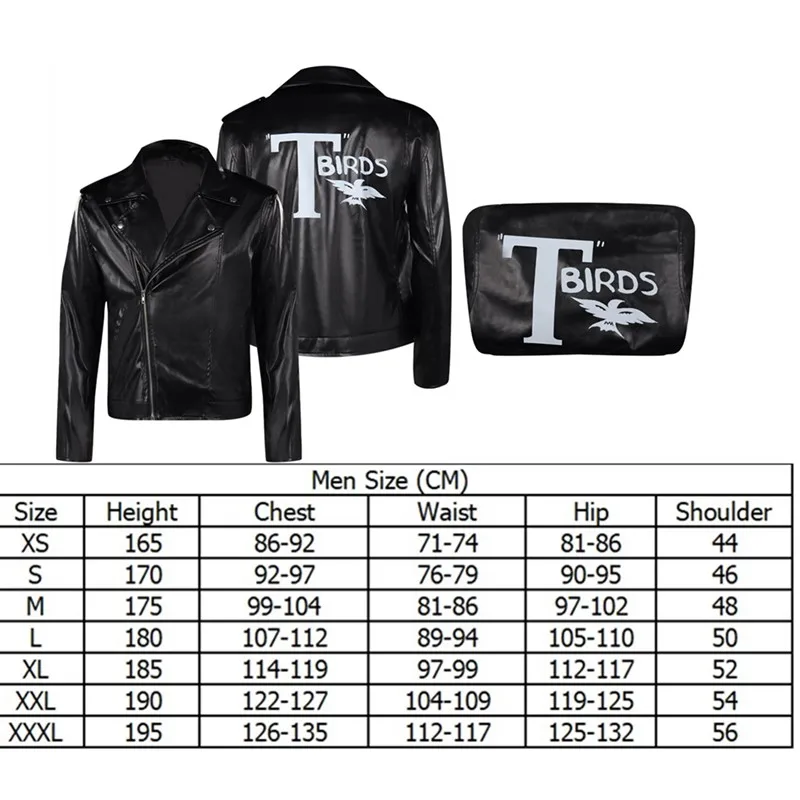 thumbnail image 1 of Disfraz de Danny Grease para hombre, chaqueta, abrigo, camiseta, traje de fiesta de carnaval y Halloween, 1 of 5