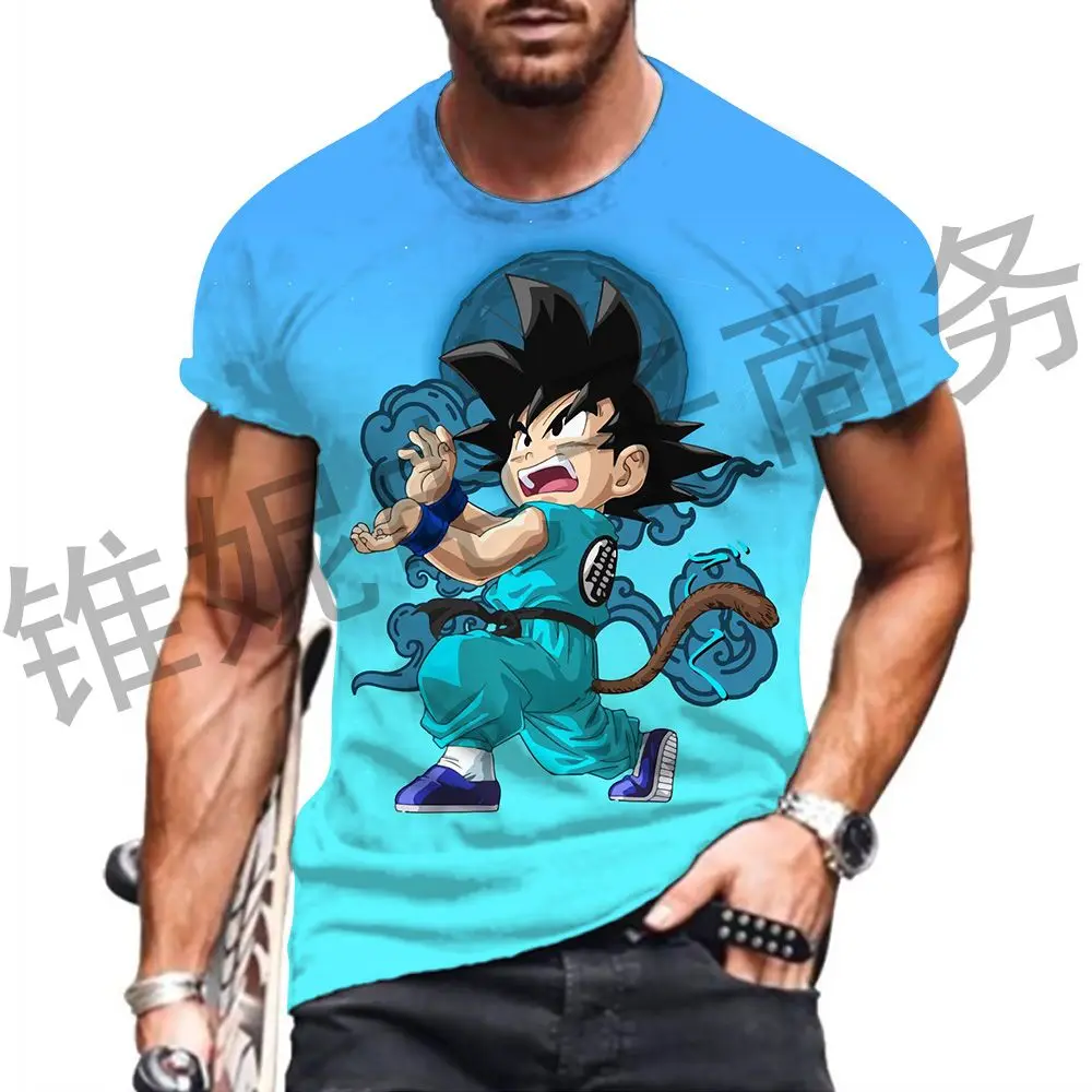 Vegeta Dragon Ball Z 남성용 2024 손오공 티셔츠, 체육관 Majin Buu 반팔 티 탑, 멋진 O-칼라, 110-6XL, 하라주쿠 Y2k