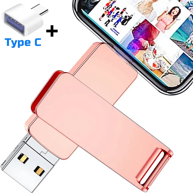 Clé USB OTG pour iPhone, Clé USB 3.0 pour iPhone 15 14 13 12 11 X, 16 Go,  32 Go, 64 Go, 128 Go, 256 Go, 512 Go