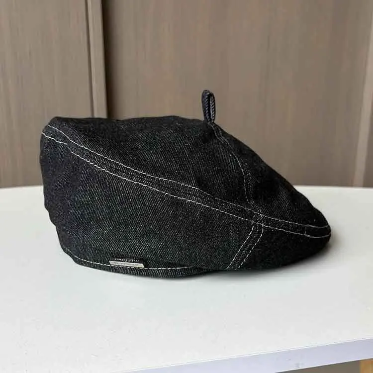 Berets Women Cowboy Beret Hat  Painter Hats Summer Beanie Hat Retro Octagonal Cap Female Ladies Outdoor Leisure Visor Caps - 3