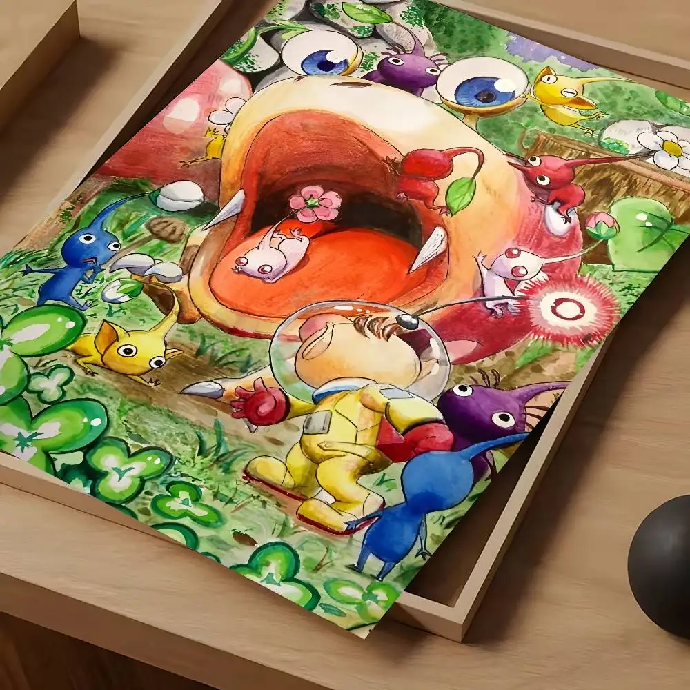 Cartoon P-PikminS Poster, wasserdicht, Vintage-Filmposter, hochwertiger Wandkunstdruck für Raumdekoration, Geschenk – Detail 17