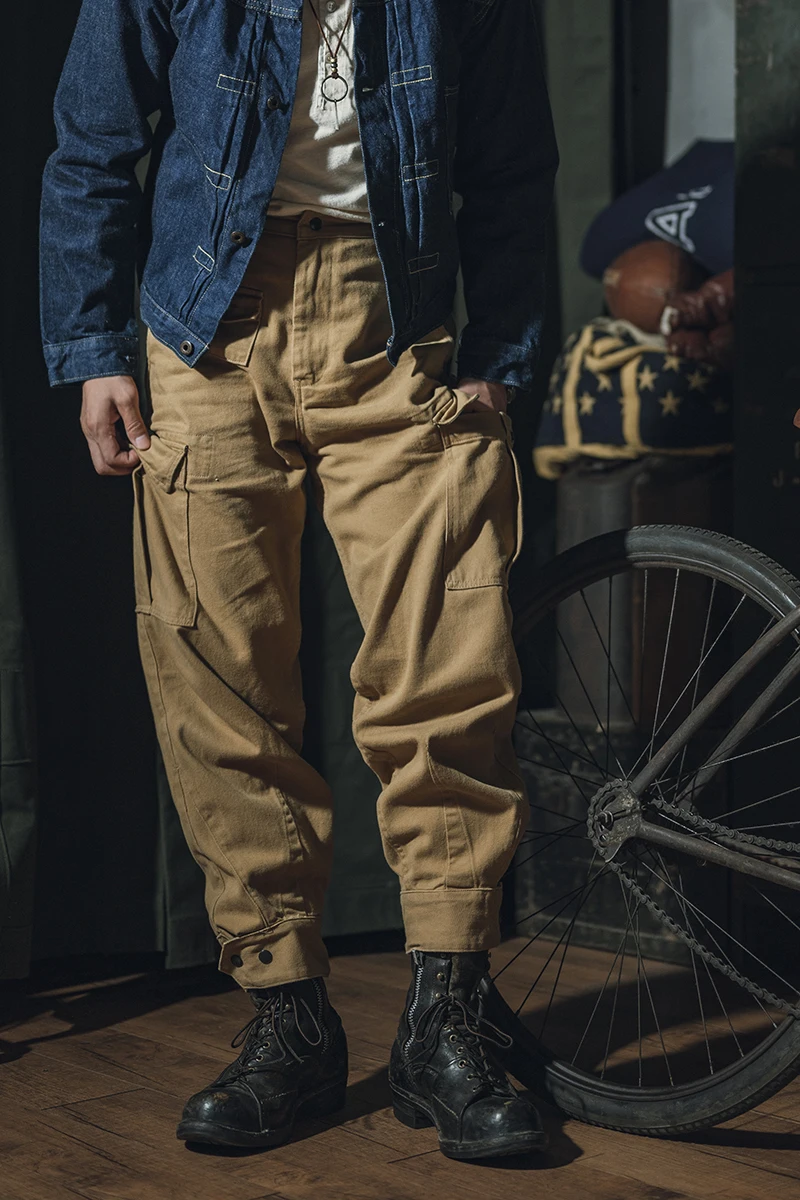 Non Stock Belgian M64 Modified Pants Men Cargo Trousers Motorcycle Rider Breeches 6
