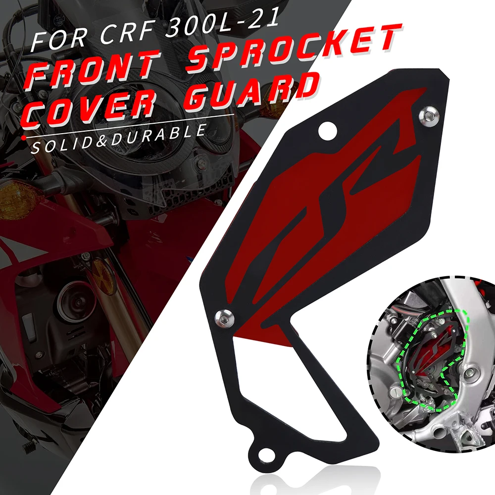 

Motorcycle Chain Guard For HONDA CRF 300L CRF300L CRF300 Rally 2020-2022 Front Drive Sprocket Guard Front Sprocket Cover