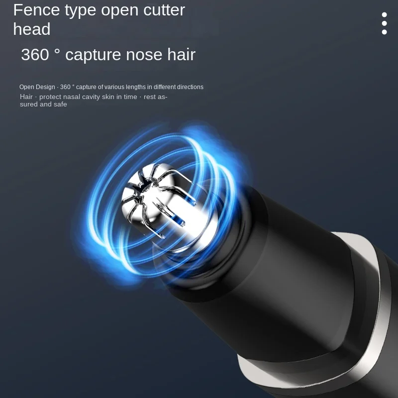 Electric Ear Nose Hair Trimmer Painless USB Rechargeable Waterproof For Men and Women Nose Eyebrow Facial Hair Removal 3