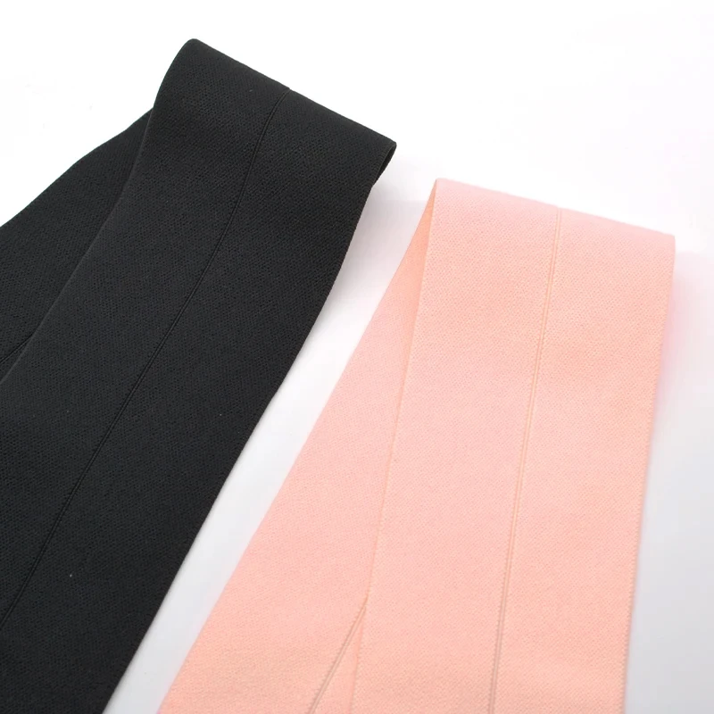 6cm Soft Solid Color Elastics Rope Rubber Bands Folding Foldable For DIY Waistband Skirt Sewing Material Clothing Accessories
