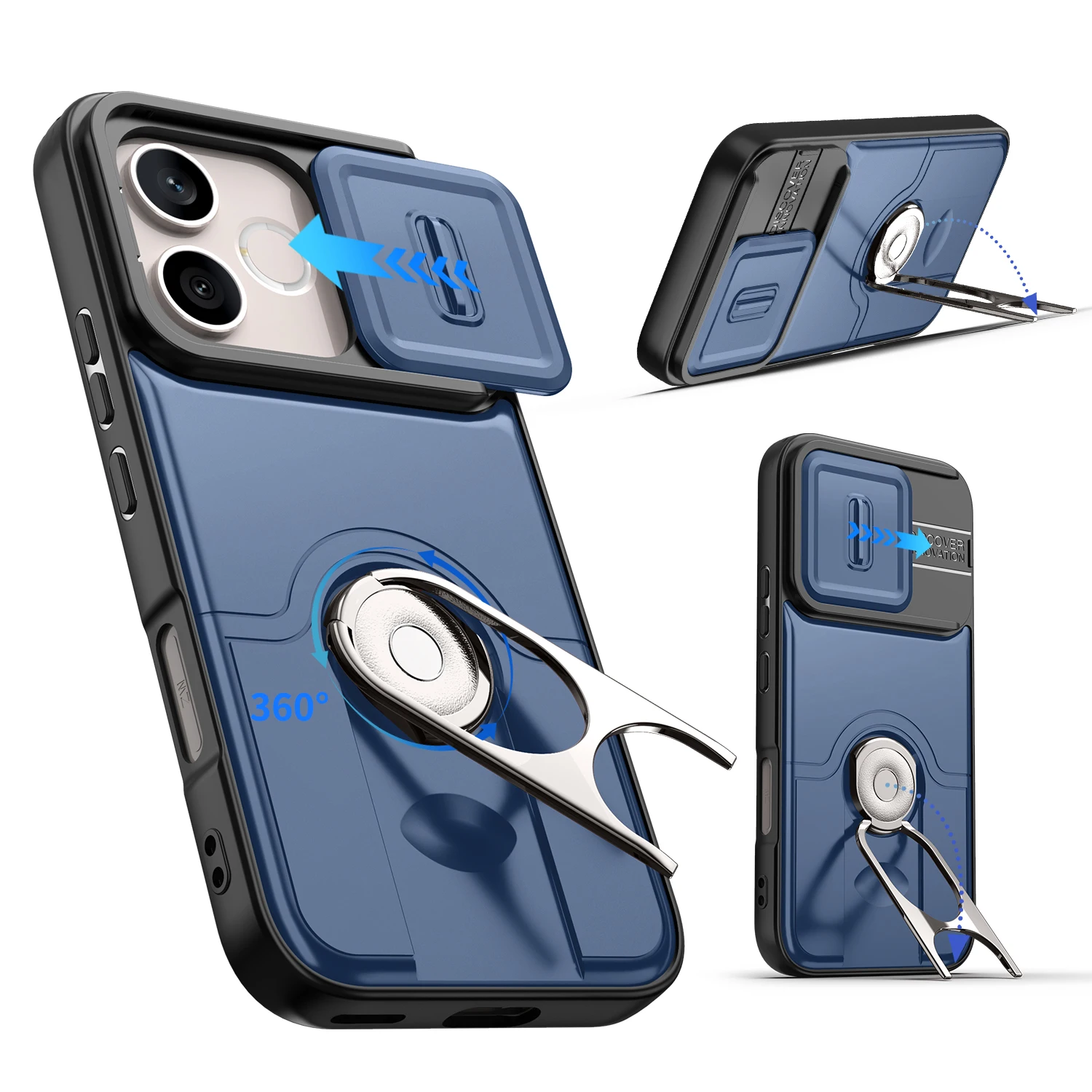 Premium Heavy-Duty Rugged Armor Slide Camera Protection Case