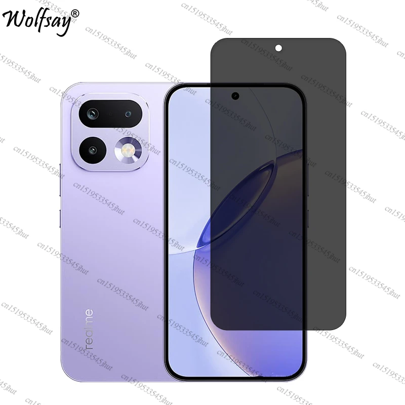 Anti-Spy Tempered Glass Privacy Screen Protector with Camera Protection, 6.78-inch