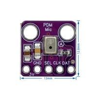 MP34DT01 PDM Digital MEMS Microphone Module Simple Pulse Density Modulation Output Small Omnidirectional Microphone 3