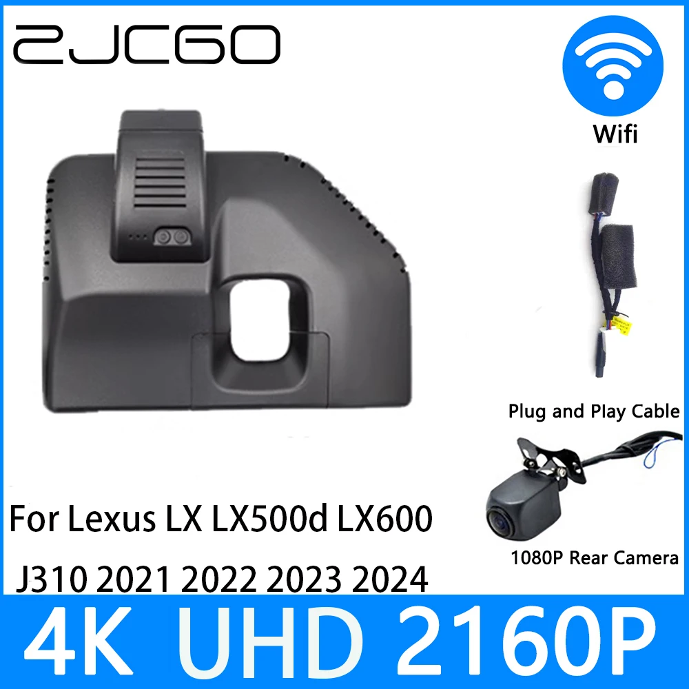 

ZJCGO Dash Cam 4K UHD 2160P Car Video Recorder DVR Night Vision Parking for Lexus LX LX500d LX600 J310 2021 2022 2023 2024