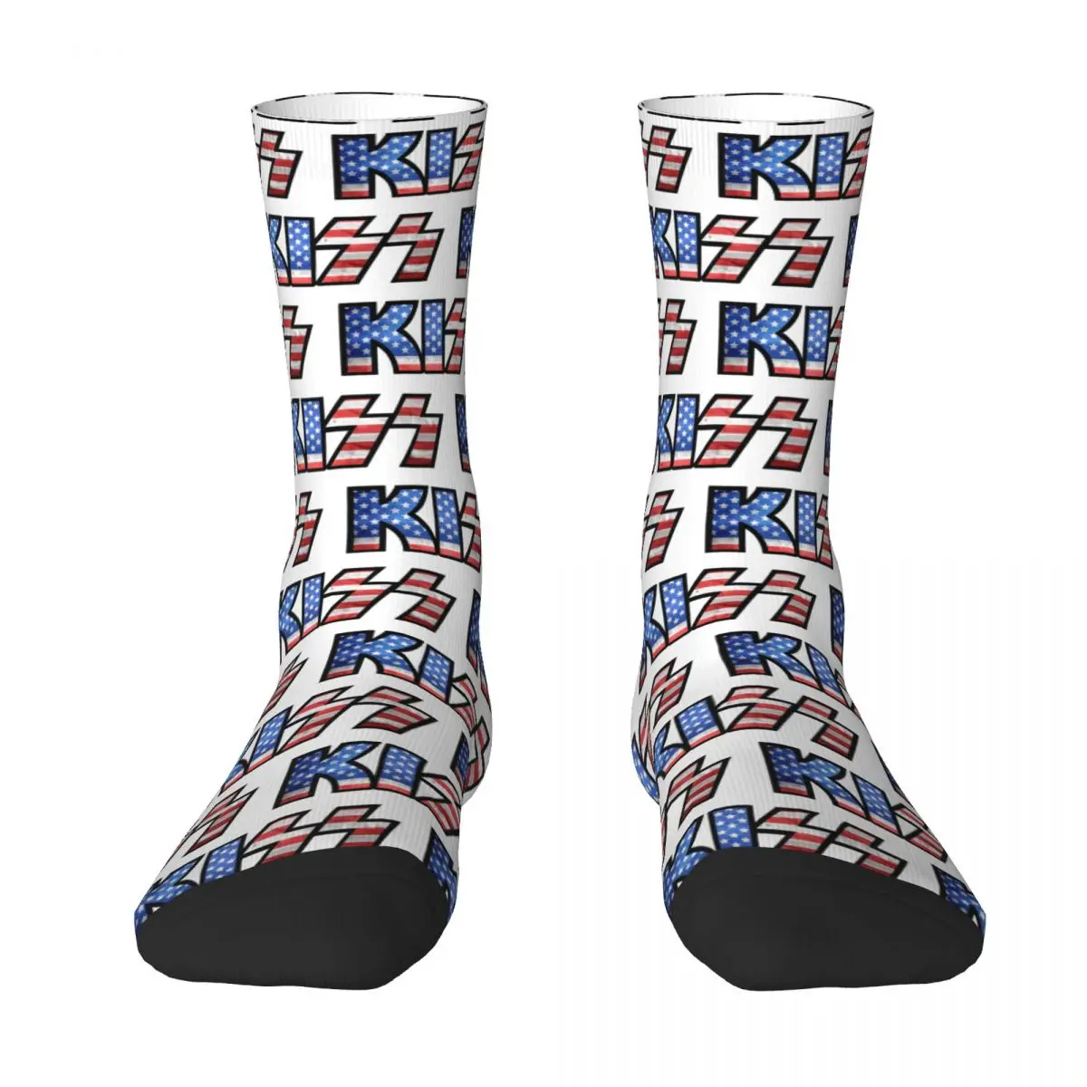 

KISS Logo - American Flag Adult Socks,Unisex socks,men Socks women Socks