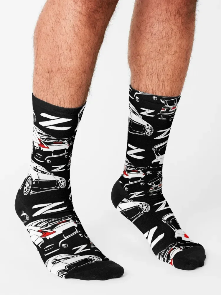 Z Family. 350z 370z 300zx Socks Sock Christmas Black Socks