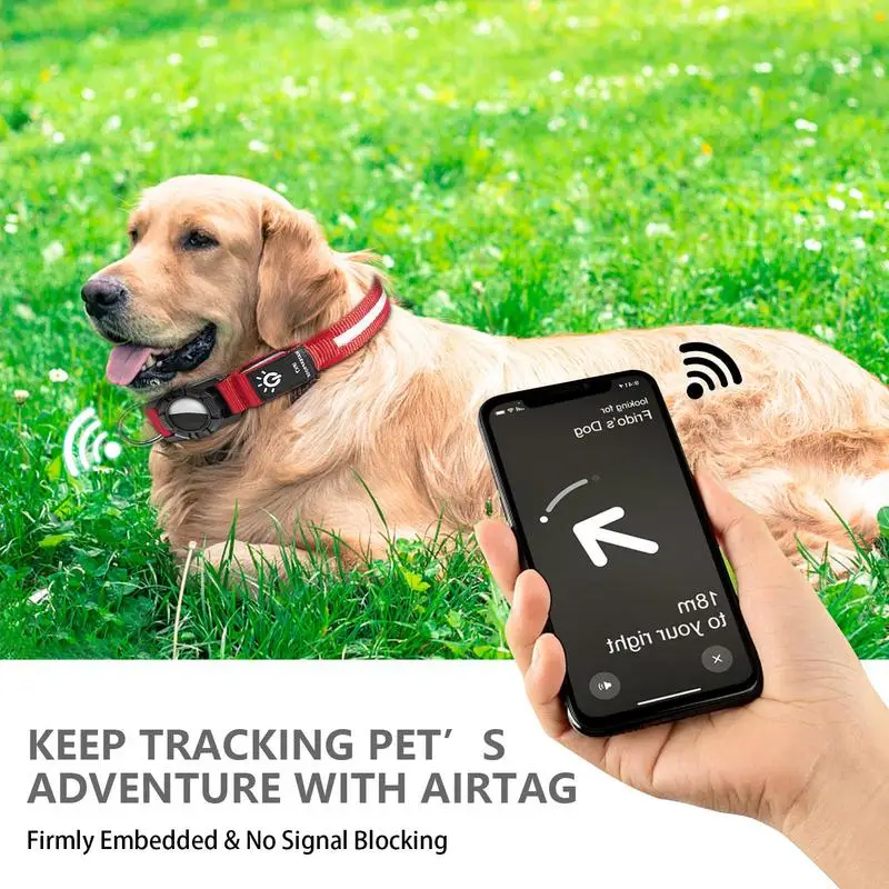 Dla Apple Air-tag GPS Finder wodoodporna obroża Led Light USB wymagalna pływanie w nocy dla Apple Air przywieszka