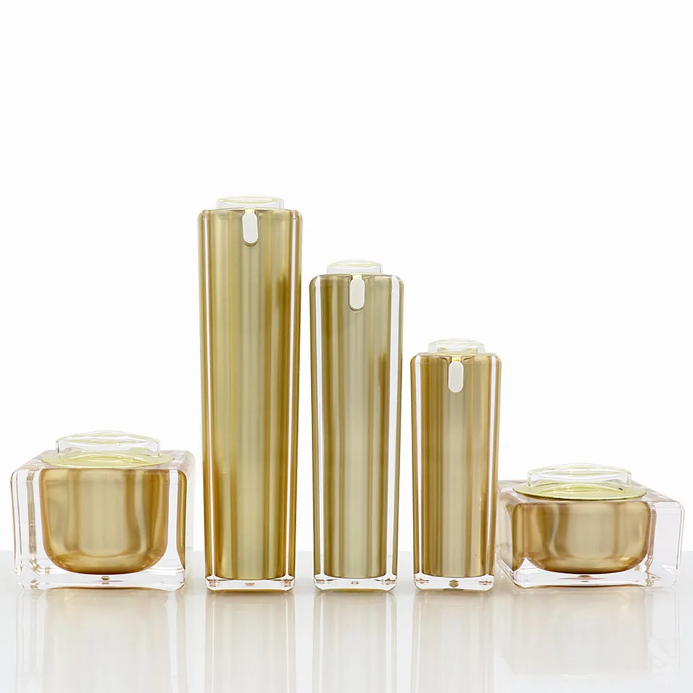 

Акриловая банка 15g30g50g30ml50ml100ml, пластиковая бутылка, Оловянная эссенция, крем-маска, гель, фотосыворотка, основа под макияж, тонер-упаковка