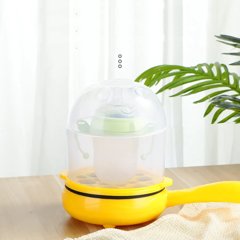 Multifunctional 2 in 1 Egg Cooker Non Stick Egg Frying Pan Boiler Automatic Off Boiler Machine for Home Dormitory