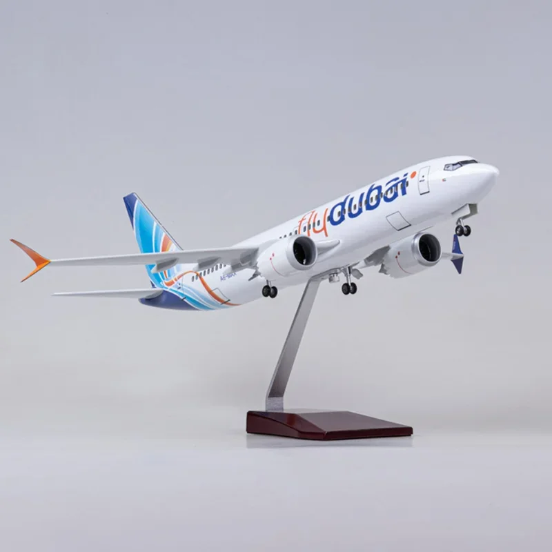 1/85 Scale 47CM Airplane 737MAX B737 MAX Aircraft Fly Dubai