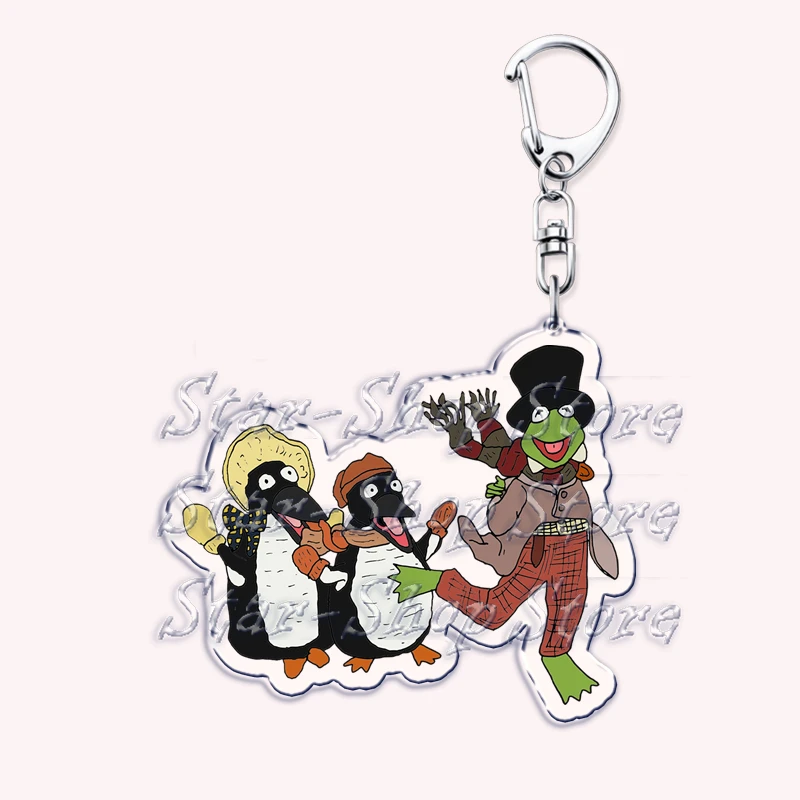 Lustige süße Weihnachts-Schlüsselanhänger für Accessoires, Tasche, der Frosch Gonzo, Miss Piggy, Schlüsselanhänger, Schmuck, Freunde, Urlaubsgeschenke – Detail 3