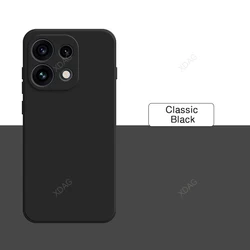 Enhanced Liquid Silicone Soft Back Cover with Internal Flocking - Stylish and Durable Phone Case for OPPO Reno16 FS 5G (Classic Black)