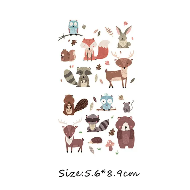 Cartoon Animal Patch Set Iron on Transfer Cute Unicorn Cat Owl Dog Flower Patches for Kids Girl Clothing T-shirt DIY Heat Press 265