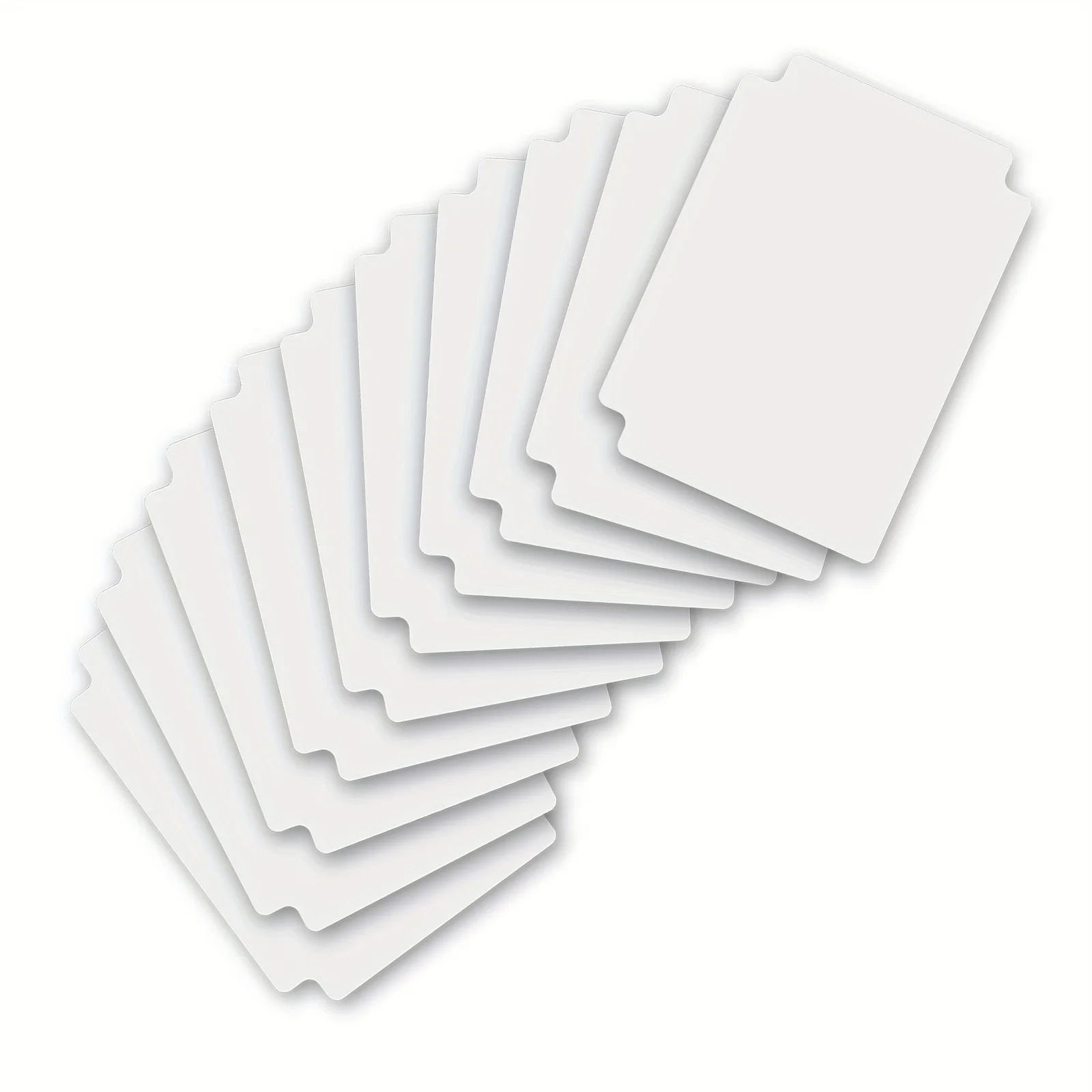 Séparateurs de cartes à collectionner pour boîte de rangement, séparateurs de cartes monochromes, séparateur de 10/50 pièces avec onglets, convient pour TCG, 3,76 x 2,75 pouces