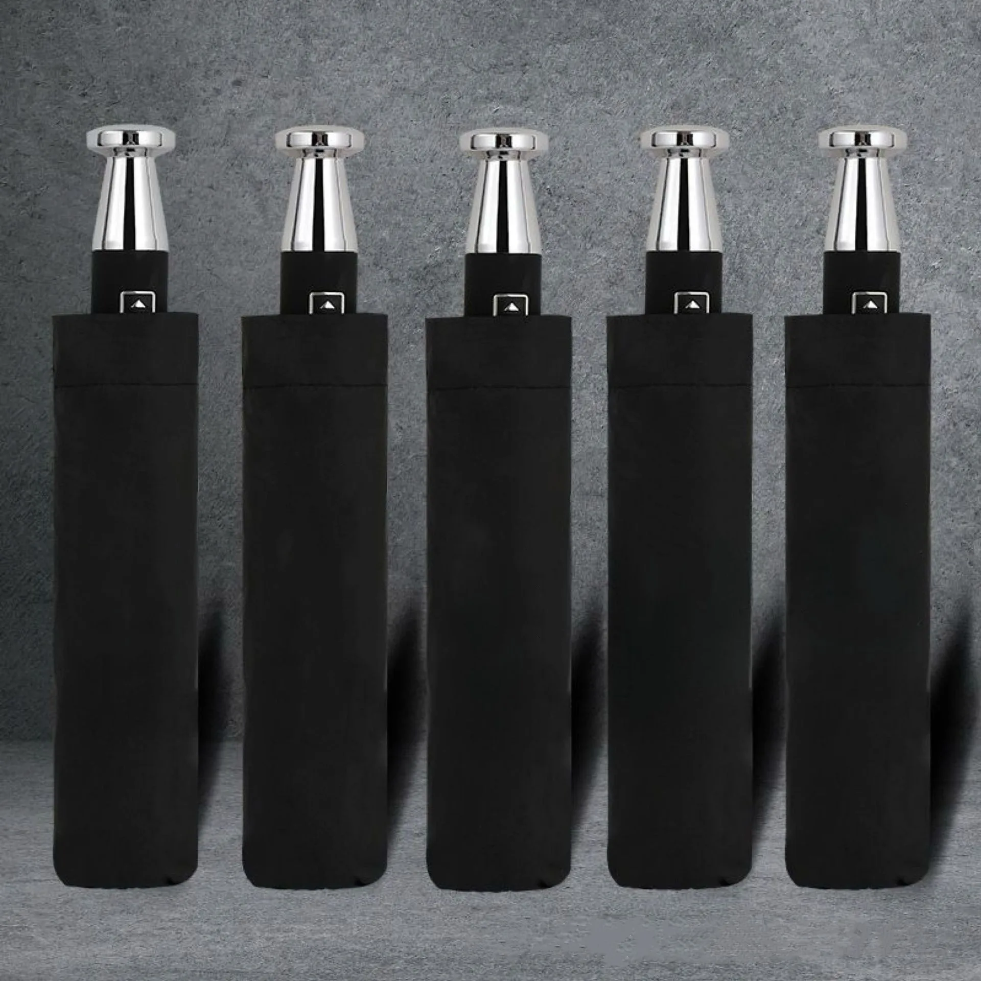 Umbrella Sets For Mercedes-benz Rolls Royce 10 Bone Automatic Folding Black Glue Sunscreen Umbrella Car Business Gift