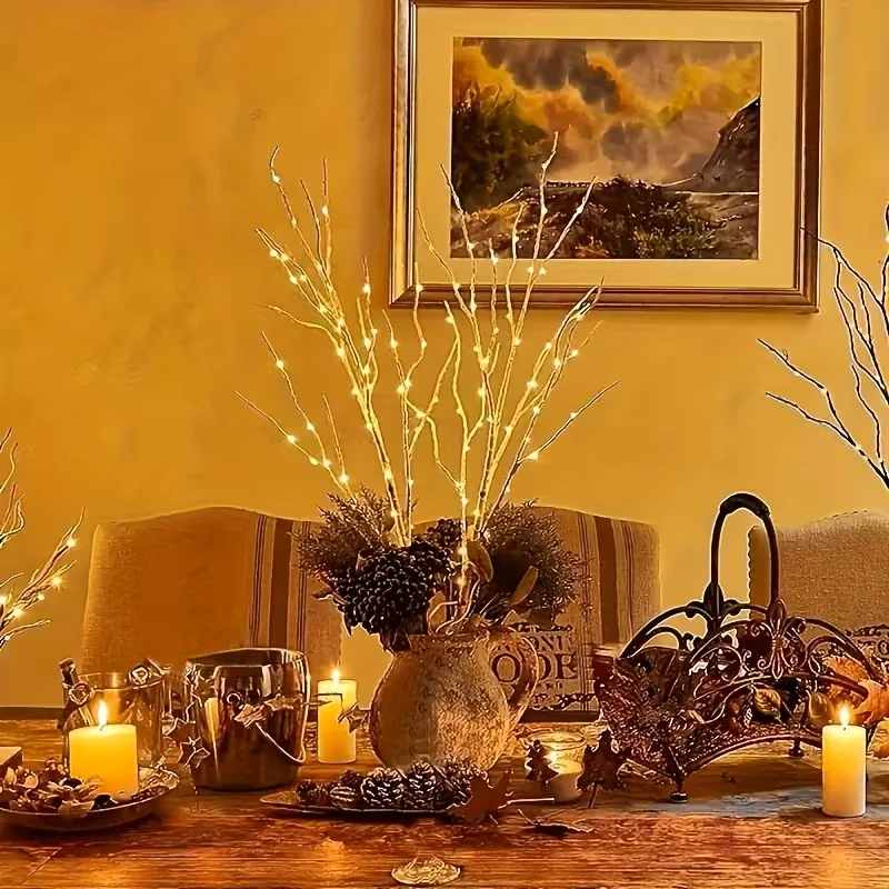 1 PC White Birch Branch Light LED Festive Lights Battery Operated For Christmas Party Wedding Decoration Twig Outdoor Lights