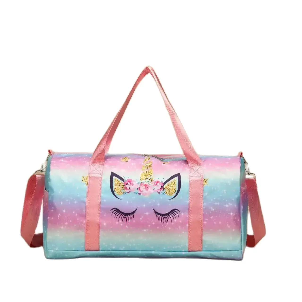حقيبة كتف مطبوعة يونيكورن للأطفال ، حقيبة كروس بود...
