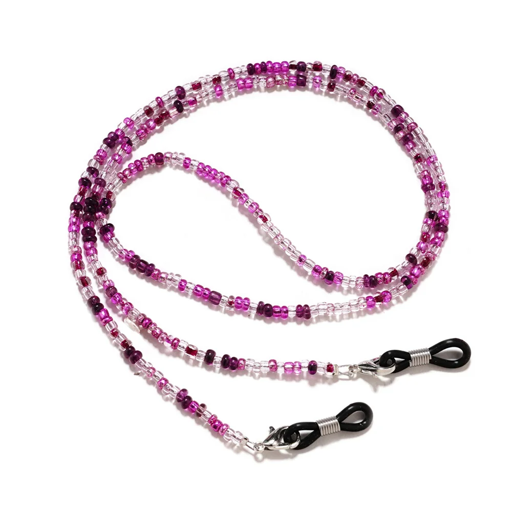 Kristall Brillen Kette für Damen Elegant Sonnenbrille Lanyard Halter Lesebrillen Strap Masken Kette Halsband Hängen am Hals Schmuck 3