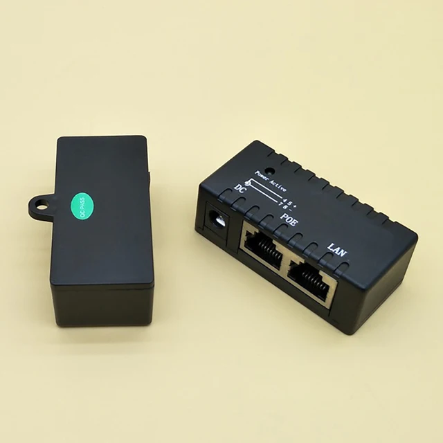 EJ.life Adaptateur POE 5 paires Ethernet POE Splitter Adaptateur Injecteur  DC12V Étanche pour Caméra IP (Noir) - Cdiscount Informatique