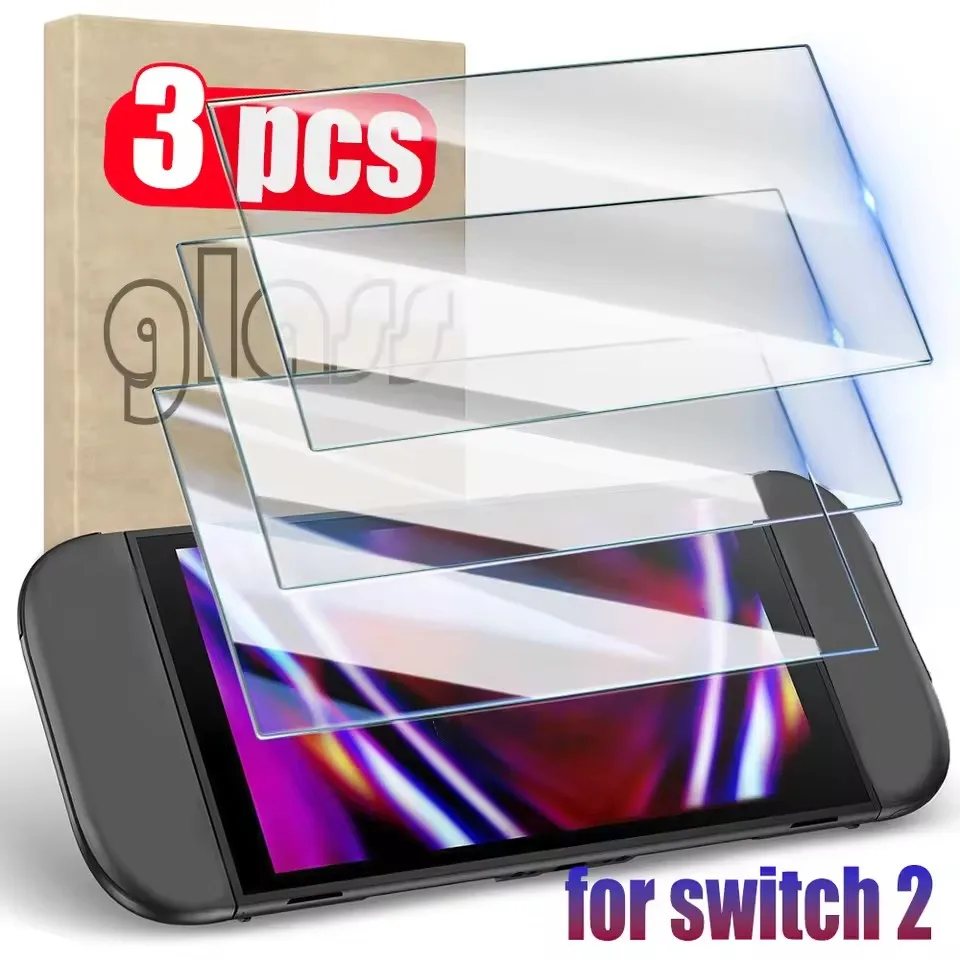 1/2/3Pack Premium-Schutzfolie aus gehärtetem Glas für Switch 2, Switch2, Displayschutzfolie, HD, klar, kratzfest, Schutzglasfolien