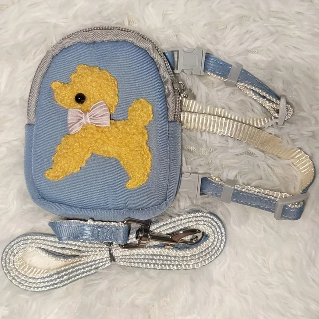 Adjustable Soft Pet Vest with Backpack and Leash for Small and Medium Dogs - Perfect for Outdoor Adventures and Carrying Treats 3