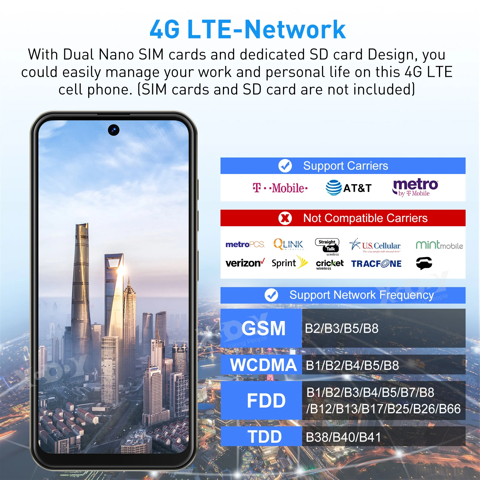 XGODY Cellphones,6.5 inch HD Screen,Smartphone Android,3+64GB ROM,4250mAh,13MP,Mobile phones,4G Dual SIM Quad Core,Face Unlocked 6