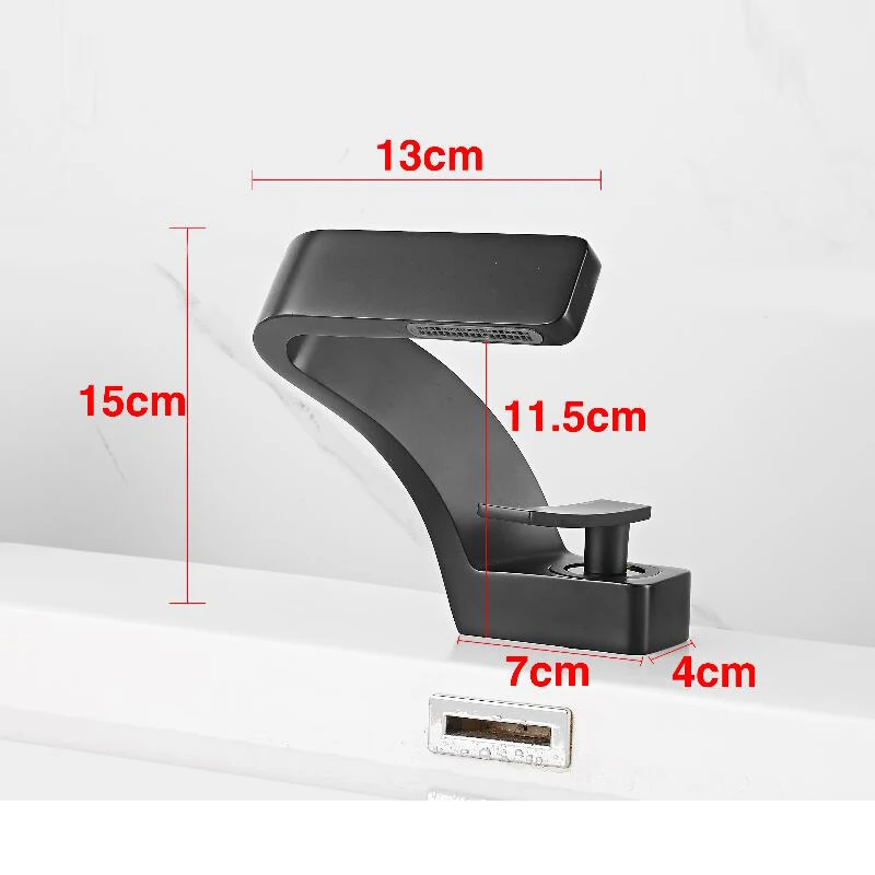 Brushed Gold&Black Faucet Bathroom Sink Faucets Hot Cold Water Mixer Crane Deck Mounted Single Hole Bath Tap Chrome Finished basin faucet,bathroom faucet