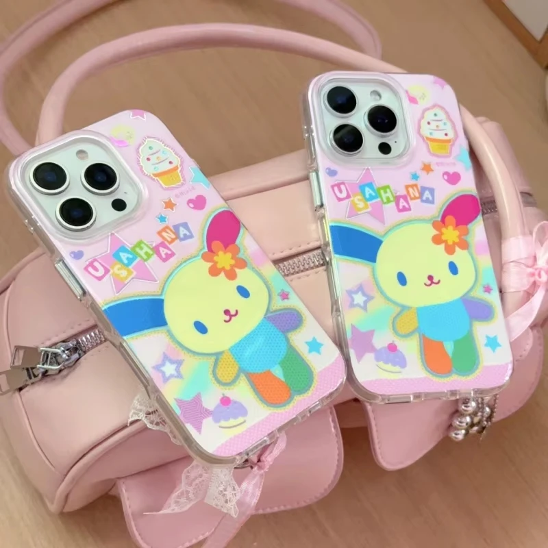 Rainbow Bunny Texture Cover Phone Case - Vibrant & Durable Protection