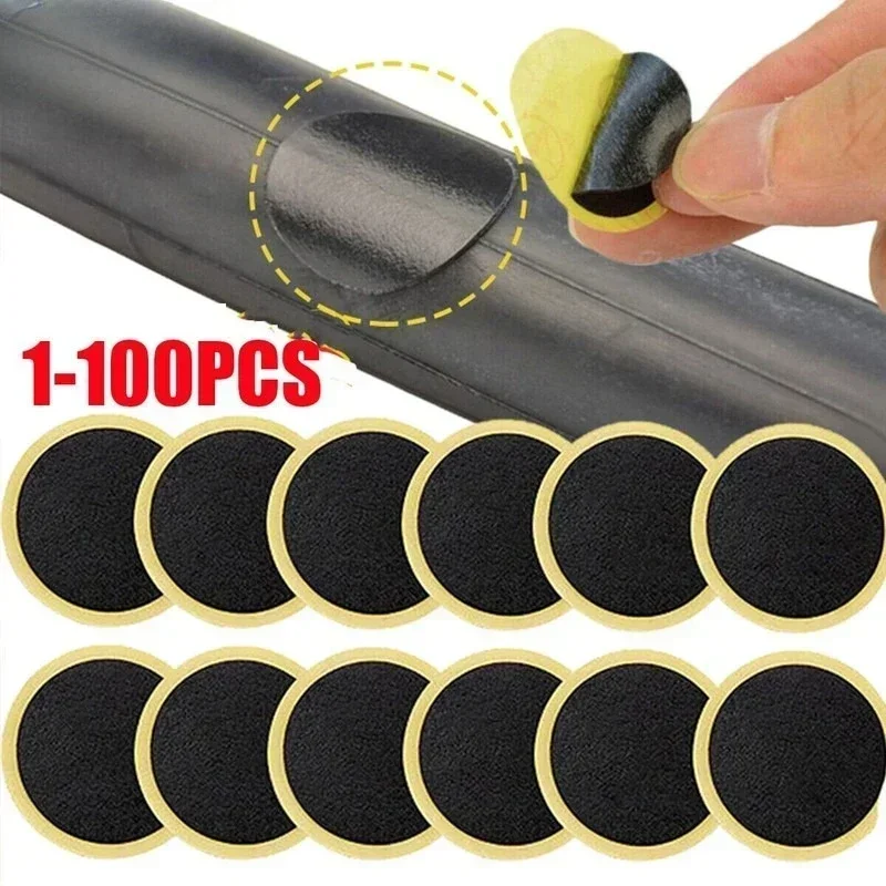 Bicycle Tire Repair Patch Glue-Free Adhesive Quick Repairing Tyre Protection Patch for Mountain Road Bike Inner Tyre Repair Pads