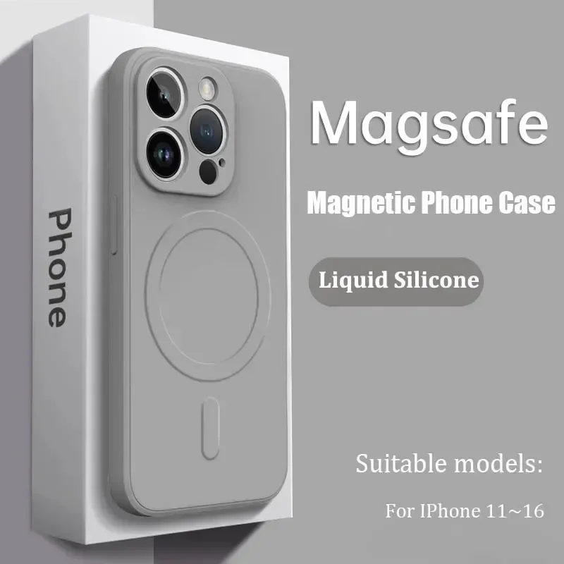Premium Liquid Silicone MagSafe Shockproof Case - Luxury Protective Cover Accessories