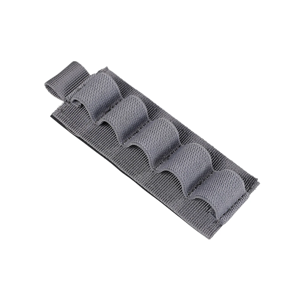 Tactical Shotgun Ammo Pouch - 5-Round Shell Holder with Magic Tape