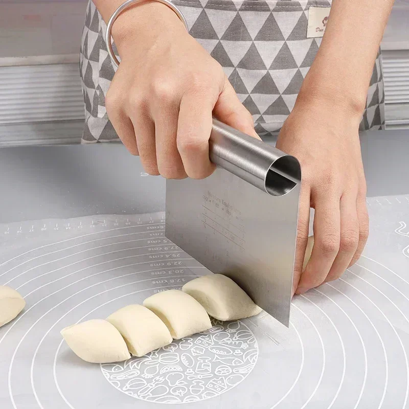 Stainless Steel Cake Scraper DIY Dough Pastry Buttercream Edge Smoother