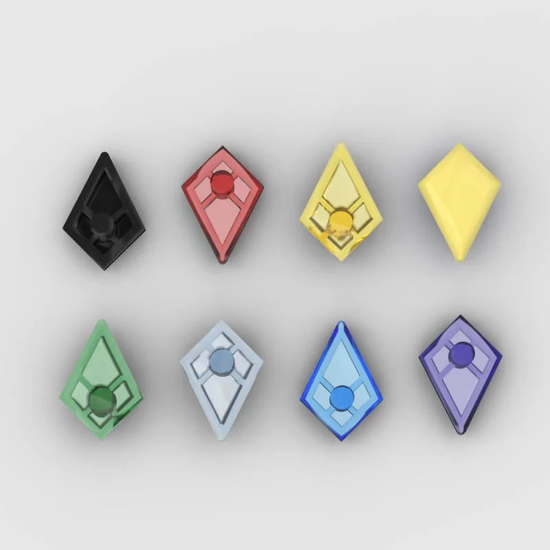 Kleinteilige Bausteine Zubehör 35649 Fliese Spezial 1 x 2 Diamant Glatt Größe: 1,4 x 2 x 0,8 Zoll Noppen
